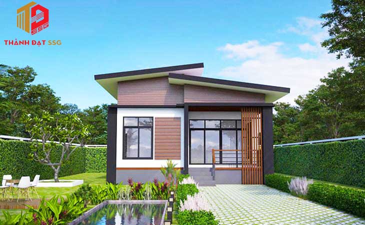 Nhà cấp 4 nông thôn mái bằng